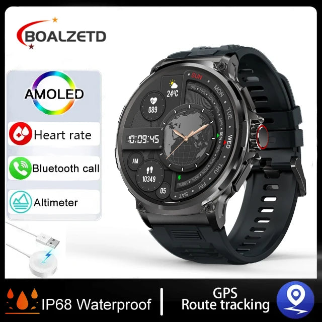 BOALZETD V69: 710mAh Smartwatch for Fitness & Health - 1.85" HD Display, Heart Rate Monitor, Waterproof, Multiple Colors