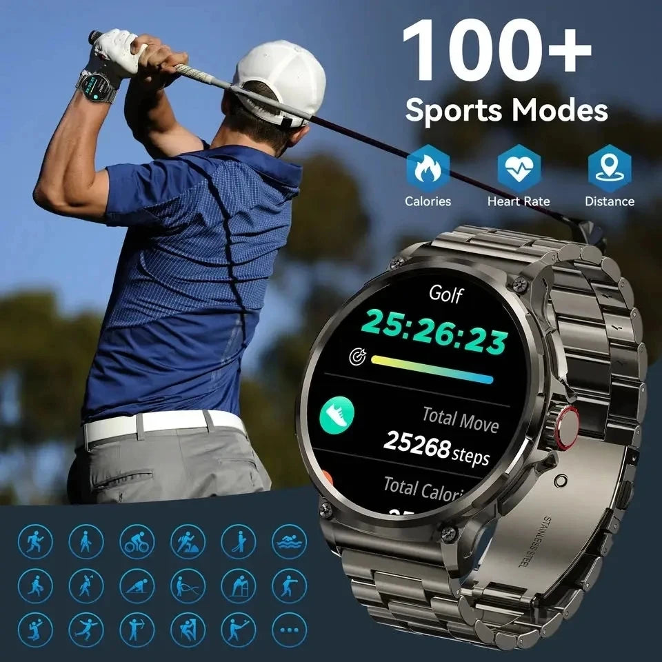 BOALZETD V69: 710mAh Smartwatch for Fitness & Health - 1.85" HD Display, Heart Rate Monitor, Waterproof, Multiple Colors