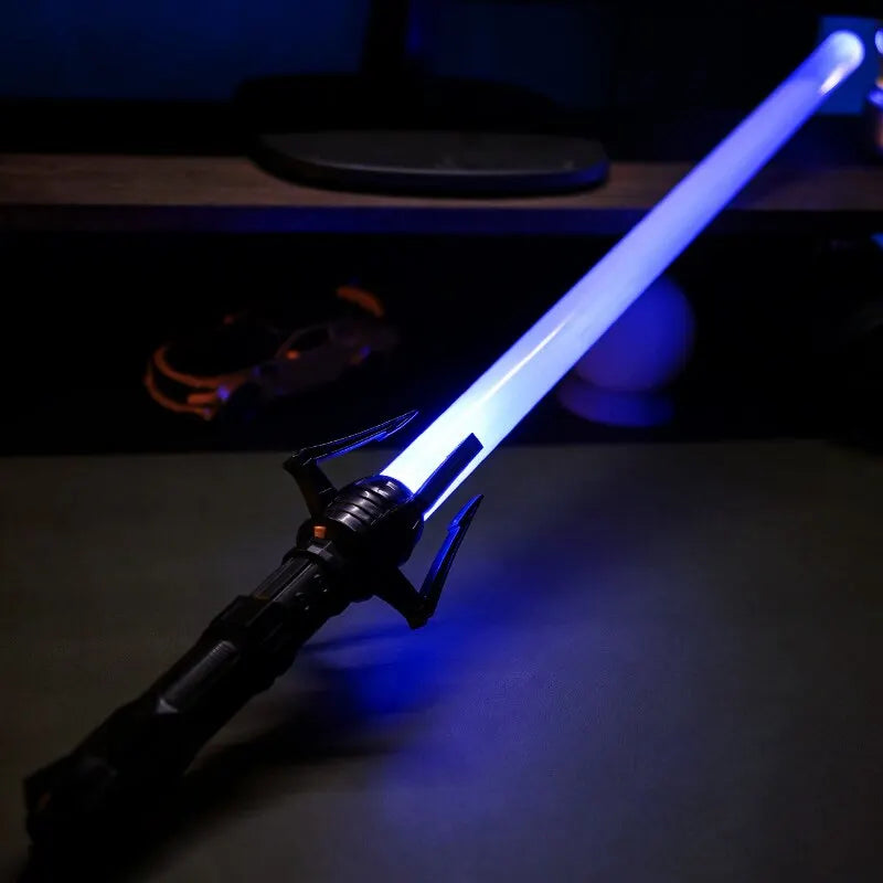 2PCS 2-in-1 Laser Sword Red and Blue Double Saber Transformation Children's Gift Cosplay Weapon Boy Toy