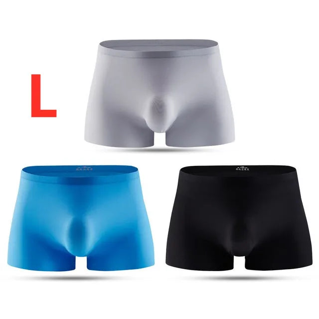 3pcs Youpin Mijia Ice Silk Men Underwear Boxer Briefs Seamless Transparent Ultra Thin Breathable Comfortable Panties Underpants