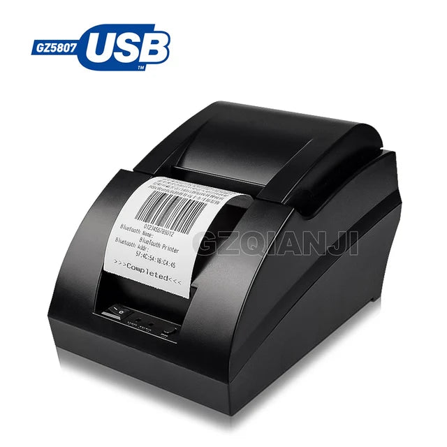 58mm Thermal USB Bluetooth 2 inch Receipt Bill Printer Barcode Scanner Laser 1D Code Reader Pos System for Supermarket Inventory