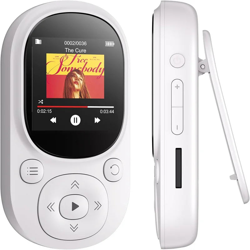 64GB Clip MP3 Player Mini Portable Music Player with FM Radio Recording Music mp3 Player for Kids with Pedometer Mp4 Player