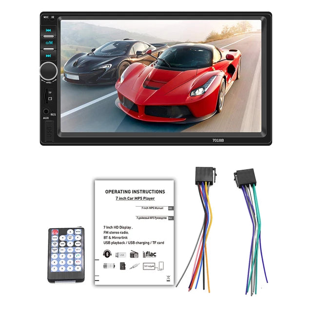 7inch Car Radio 1DIN Touch Screen Position Finding Automotive Multimedia Bluetooth USB TF FM Radio Autoradio MP5 Player