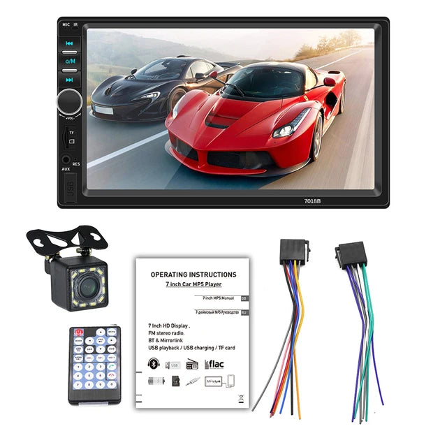 7inch Car Radio 1DIN Touch Screen Position Finding Automotive Multimedia Bluetooth USB TF FM Radio Autoradio MP5 Player