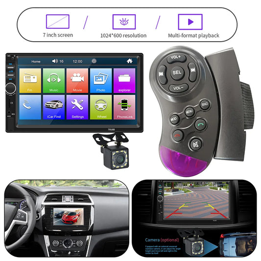 7inch Car Radio 1DIN Touch Screen Position Finding Automotive Multimedia Bluetooth USB TF FM Radio Autoradio MP5 Player