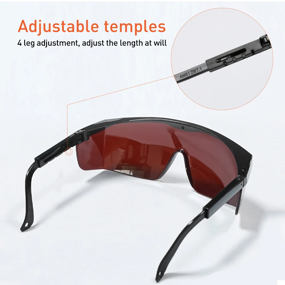 ACMER Laser Safety Glasses OD 4+ 190nm-550nm Wavelength Laser Protective Eyewear Red Goggles for CO2 Desktop Laser