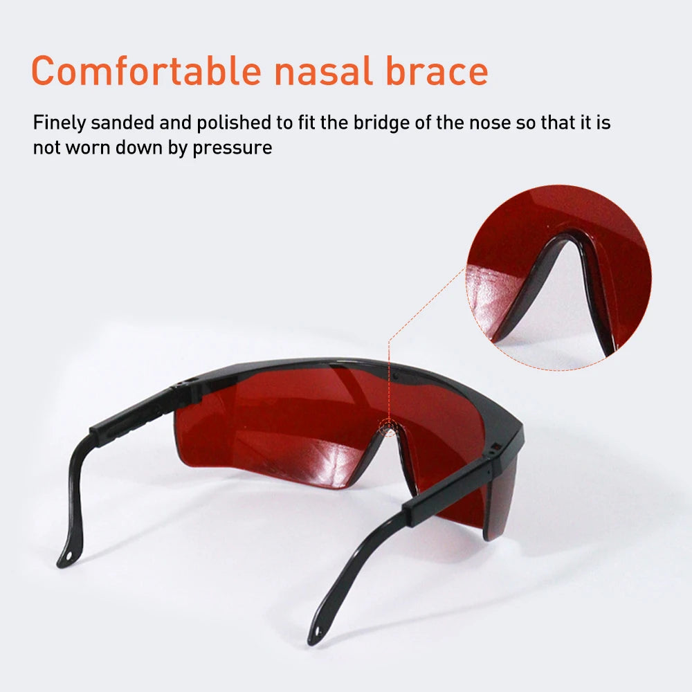 ACMER Laser Safety Glasses OD 4+ 190nm-550nm Wavelength Laser Protective Eyewear Red Goggles for CO2 Desktop Laser