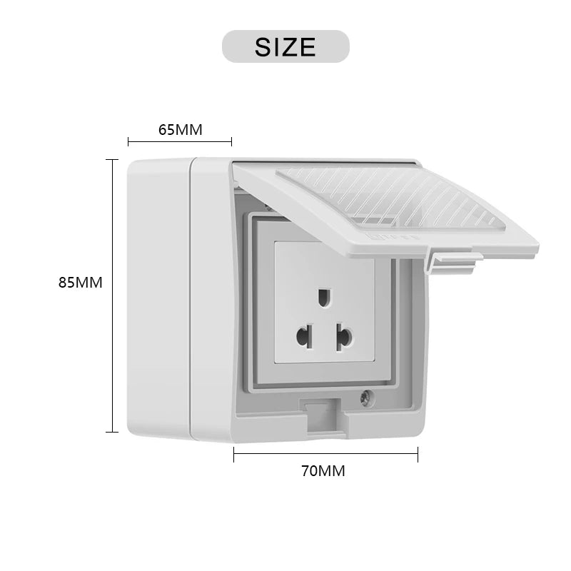 Avoir IP55 Smart Waterproof Electrical Outlets With Timer Tuya Wifi Connected Power Socket Standard EU Plugs 16A Home Appliance