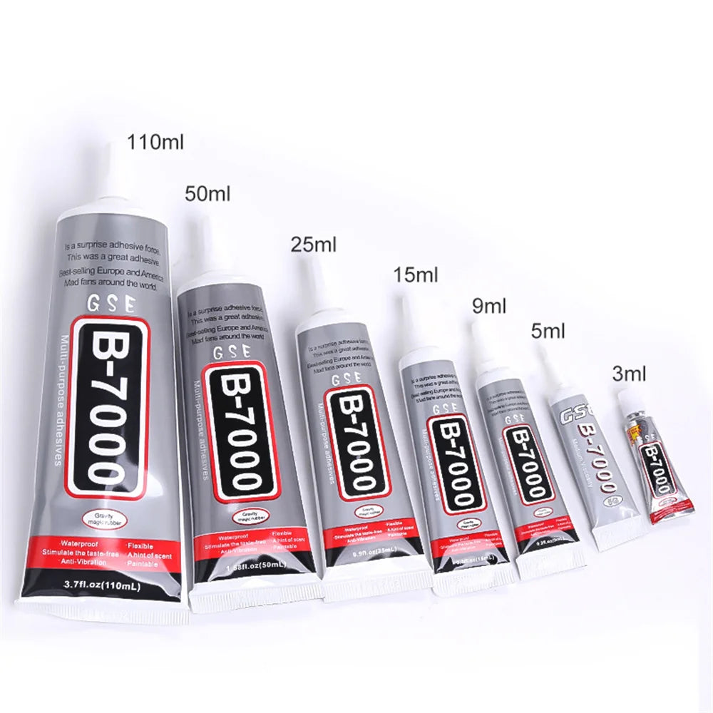 B7000 Glue Clear Contact Phone Repair Adhesive Universal Glass Plastic Craft DIY Glue Multipurpose Jewelry Rhinestone Super Glue