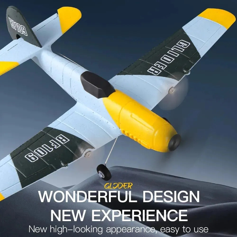 BF109 RC Plane 2.4G 3CH EPP Foam Remote Control Fighter Fixed Wingspan Glider Outdoor RTF RC Warbird Airplane Toys Gifts