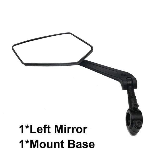 Bicycle Rear View Mirror Bike Cycling Clear Wide Range Back Sight Rearview Reflector Adjustable Handlebar Left Right Mirror