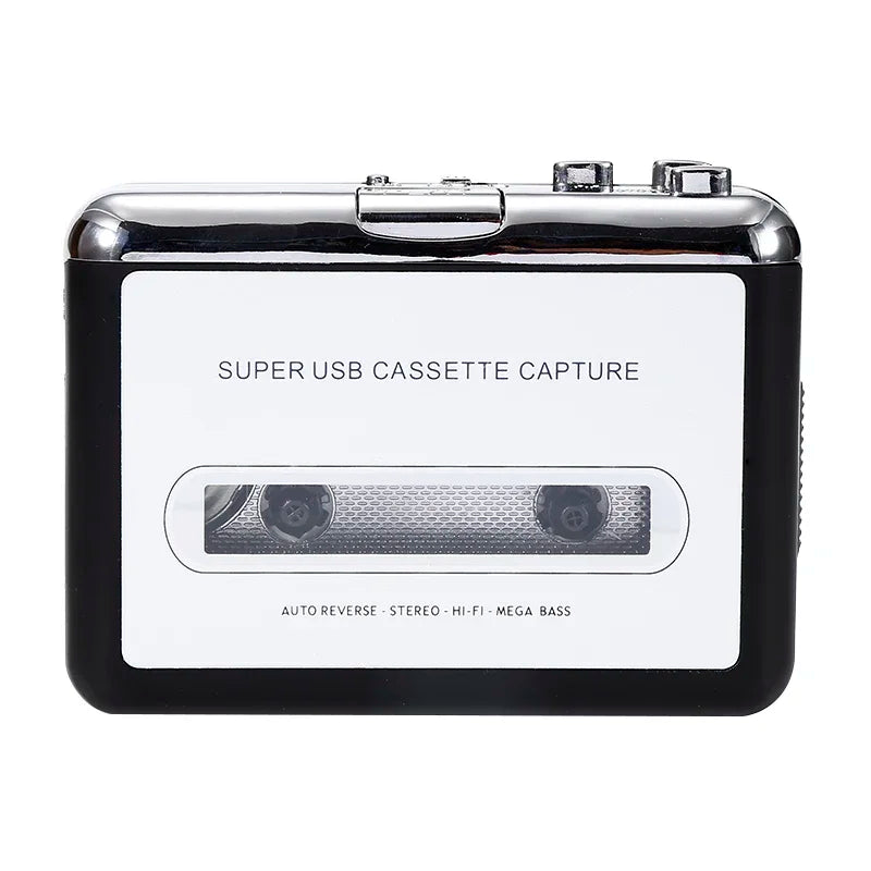 Cassette Player Cassette to MP3 Converter Capture Audio Music Player Convert Tape Cassette on tape to PC Laptop Via USB