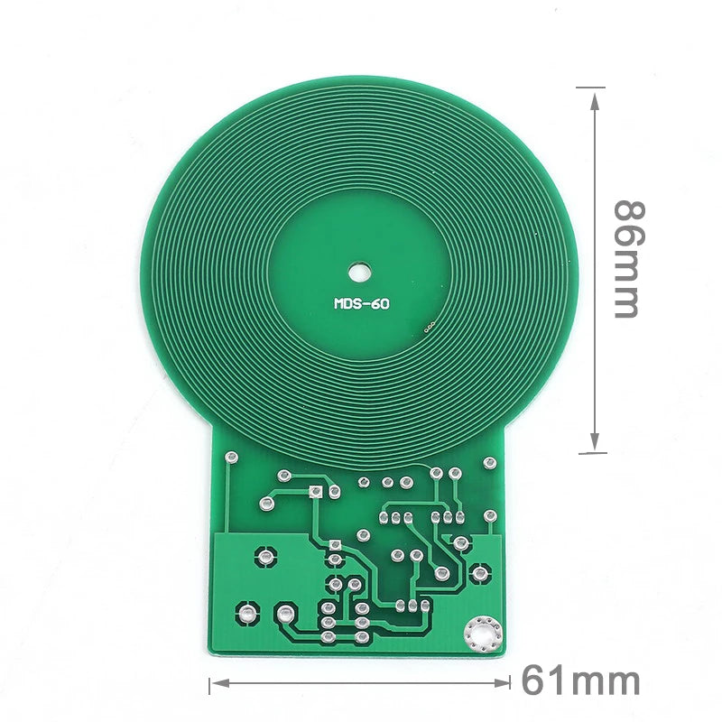 DIY Electronic Kit Metal Detector Kit DC 3V-5V 60mm Non-contact Sensor Board Module Soldering Project Practice Metal Detector