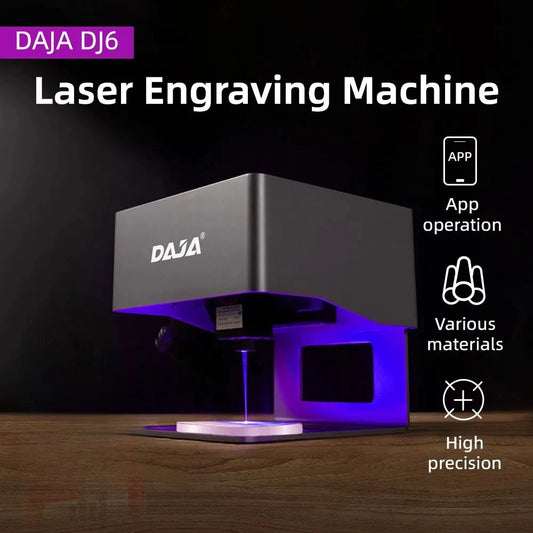 DJ6 Mini DIY Laser Engraving And Cutting Machine Laser Engraver 3W Laser Printer For Wood Leather Glass