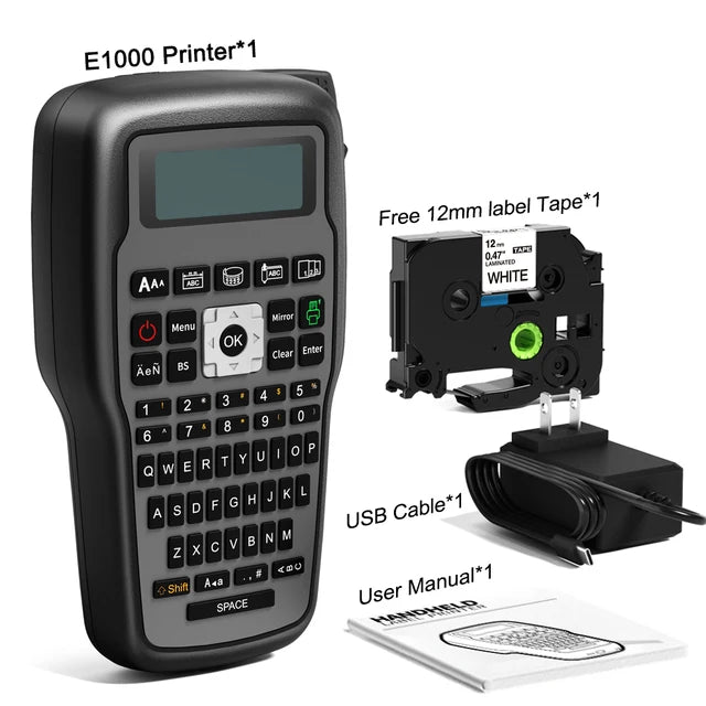 E1000Pro Label Maker Portable Label Printer Printing Machine Wireless Label Maker Industrial Thermal Transfer Labeler Widely Use