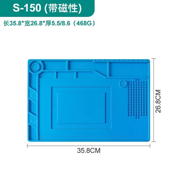 ESD Heat Insulation Soldering Mat Computer Phone Repair Tool Kit Working Silicone Repair Pad Heatresistant Maintenance Tool Kit