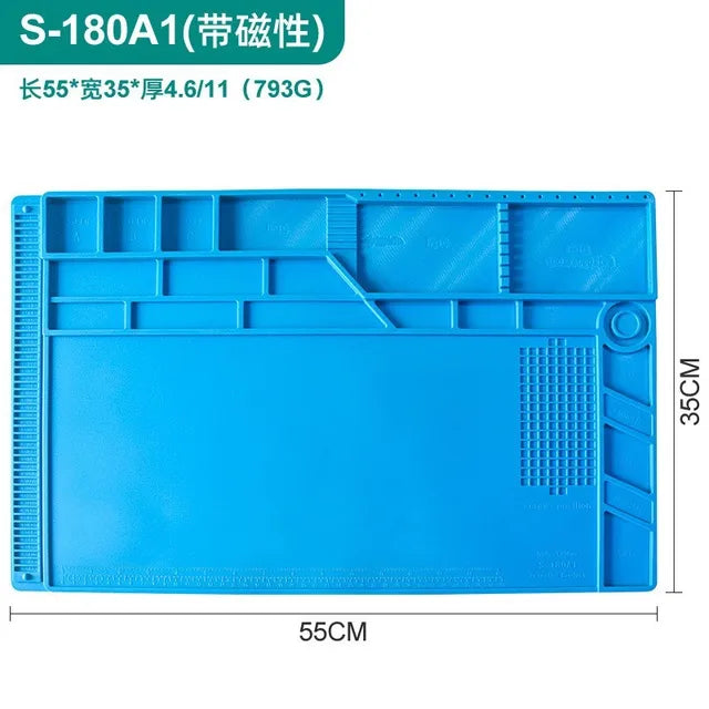 ESD Heat Insulation Soldering Mat Computer Phone Repair Tool Kit Working Silicone Repair Pad Heatresistant Maintenance Tool Kit