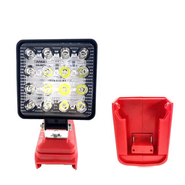 For Makita/Dewalt/Milwaukee 18V Li-ion Battery LED Work Light 3/4 inch Flashlight Portable Emergency Flood Lamp Camping lamp