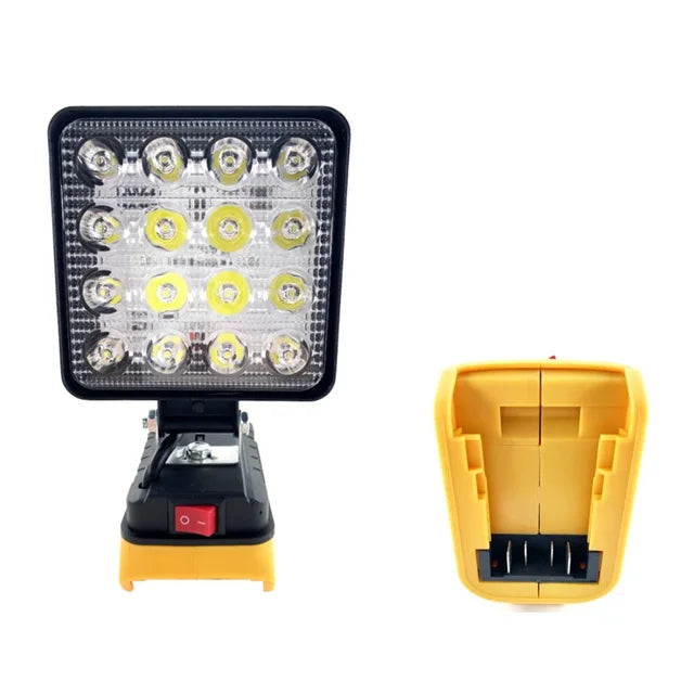 For Makita/Dewalt/Milwaukee 18V Li-ion Battery LED Work Light 3/4 inch Flashlight Portable Emergency Flood Lamp Camping lamp