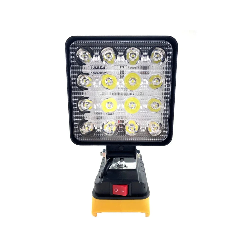 For Makita/Dewalt/Milwaukee 18V Li-ion Battery LED Work Light 3/4 inch Flashlight Portable Emergency Flood Lamp Camping lamp