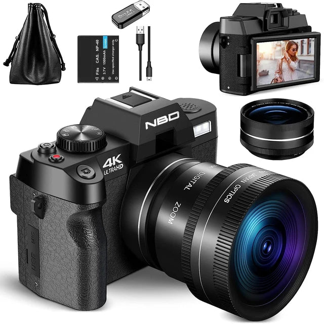 G-Anica ,Digital Camera for Photography and Video 16X Digital Zoom 4K 48MP Vlogging Camera for with 180° Flip Screen