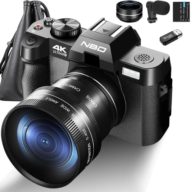 G-Anica ,Digital Camera for Photography and Video, 4K 48MP Vlogging Camera for with 180° Flip Screen,16X Digital Zoom