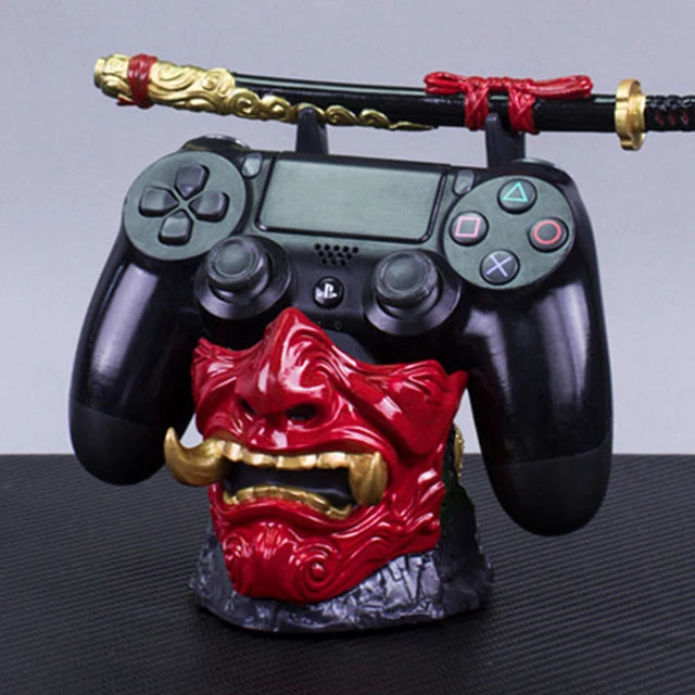 Game controller holder for PS5/PS4/XBOX with Japanese devil mask anime style