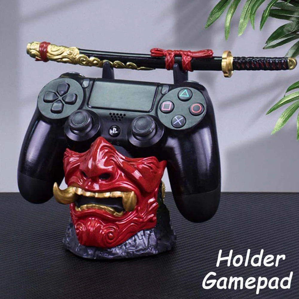 Game controller holder for PS5/PS4/XBOX with Japanese devil mask anime style