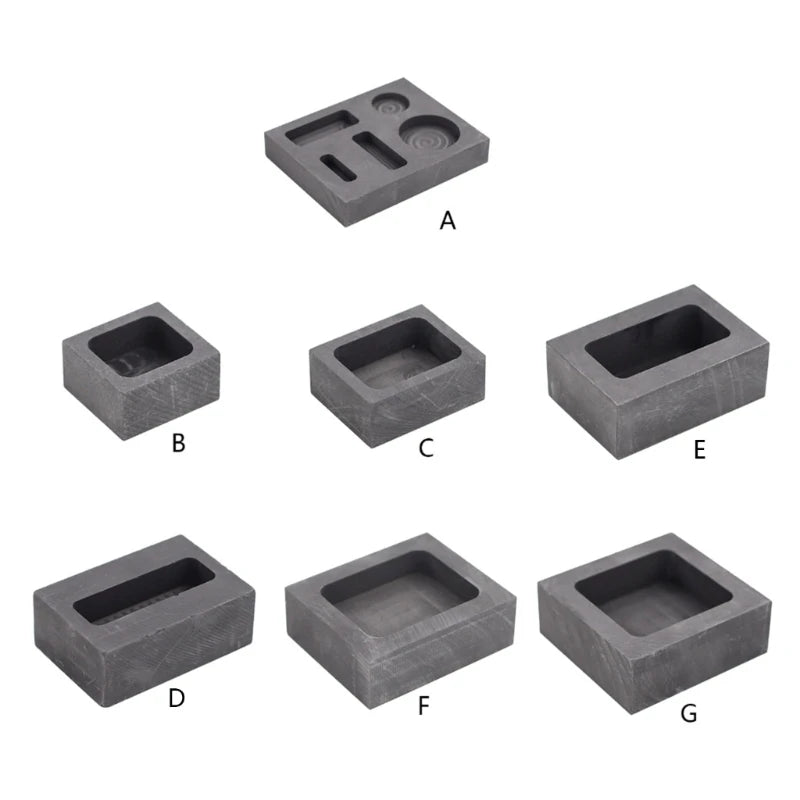 Graphite Ingot Casting Mold Refining Ingot Mold for Melting Casting Gold Silver