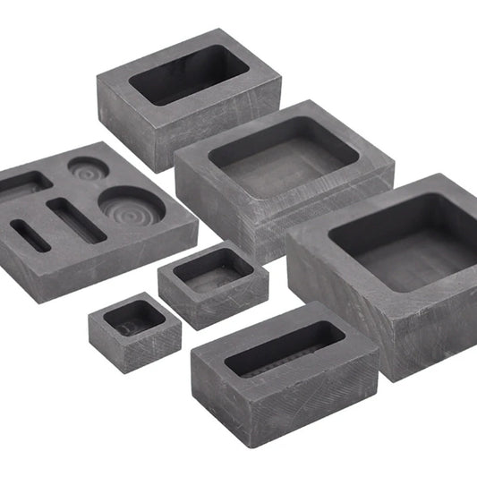 Graphite Ingot Mould Crucible Mould for Casting Gold Silver Metal Aluminum Copper Brass Melting Refining