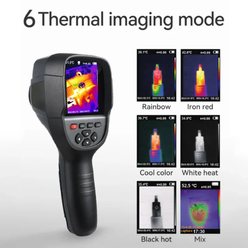 HT-18 Plus 2023 New Thermal Imaging Camera for Water Pipe Leak and Power Electrical 256*192 Handheld Infrared Thermal Imager