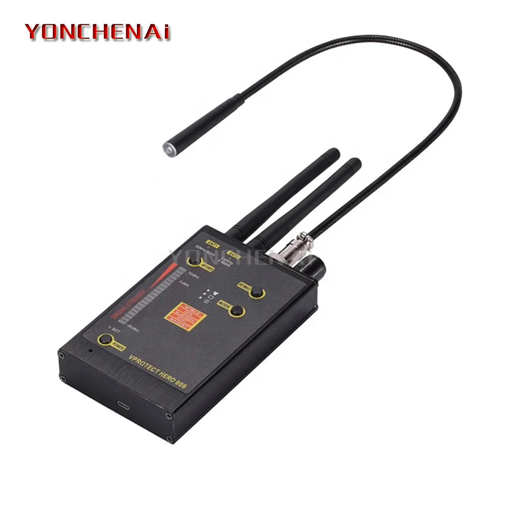 Hero 009 Wireless Signal Detector VHF/UHF Anti-Spy GSM Wifi Scan Finder Magnetic MAG Signal Detector