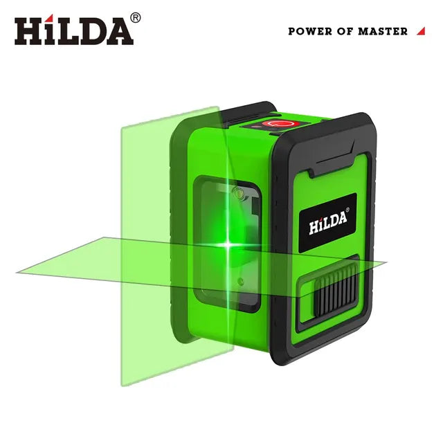 Hilda 2 Mini Lines Laser Level Self Levelling Green Beams Laser Horizontal & Vertical Cross-Line