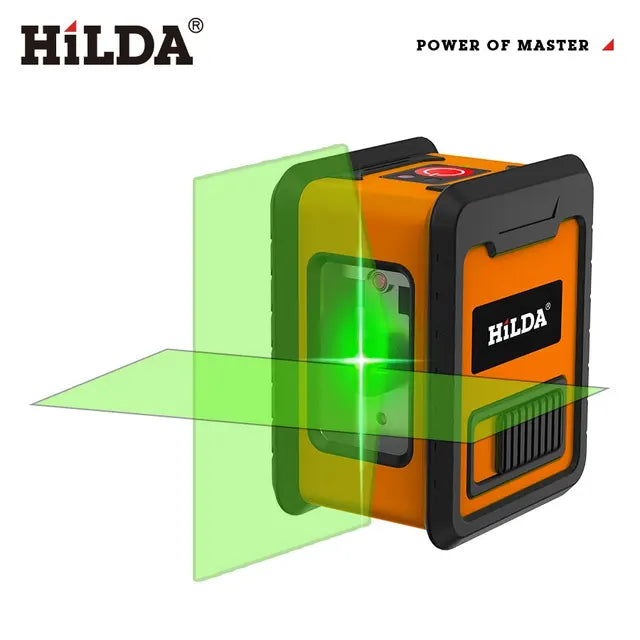 Hilda 2 Mini Lines Laser Level Self Levelling Green Beams Laser Horizontal & Vertical Cross-Line