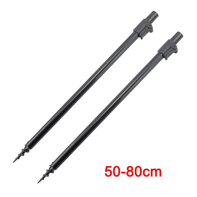 Hirisi 2 piece Carp Fishing Bank Sticks Bankstick Aluminium Rod Pod Support Fishing Accessories