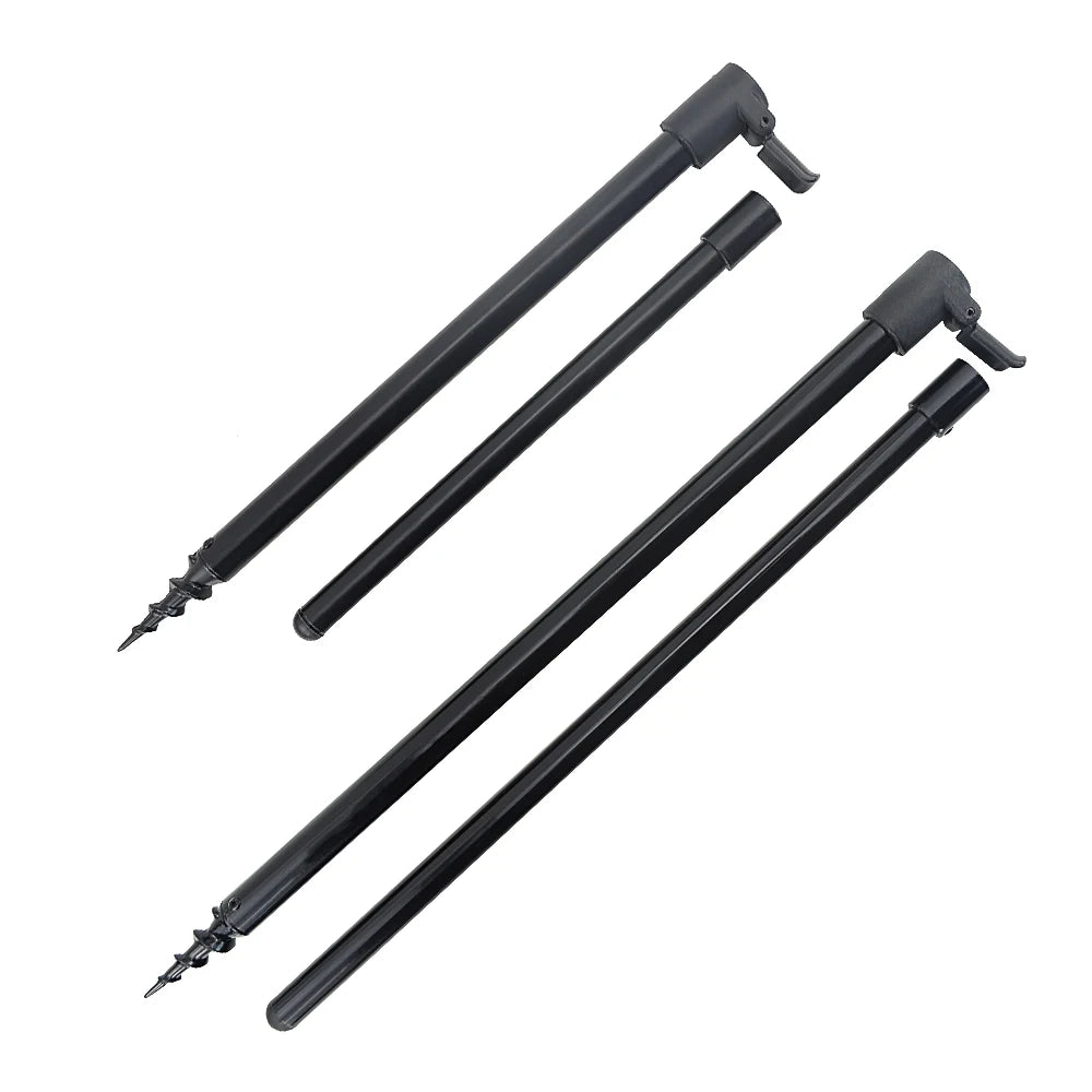 Hirisi 2 piece Carp Fishing Bank Sticks Bankstick Aluminium Rod Pod Support Fishing Accessories