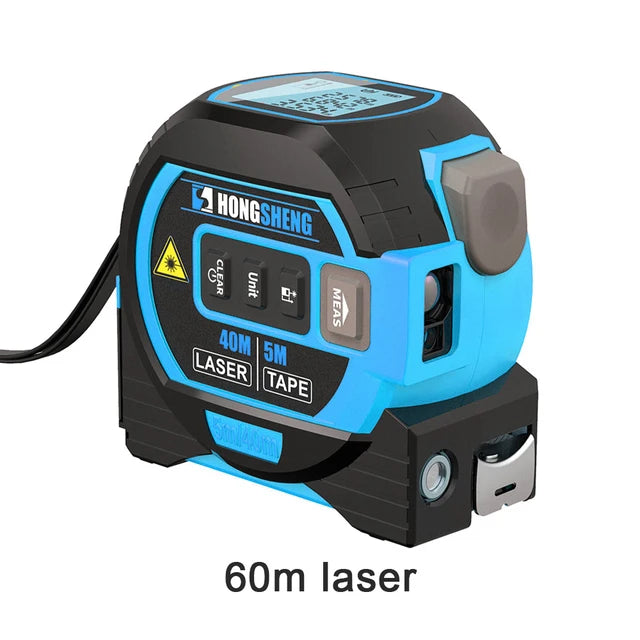 Intelligent 3In1 Laser Tape Measure Laser Rangefinder High-precision Digital Laser Tape Range Finder Measuring Instrument Level