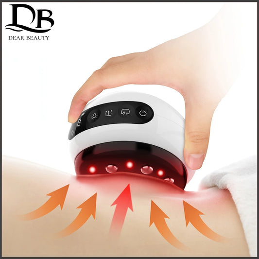 Intelligent Gua Sha LCD Display Cupping Device Body Scraping Massage Relax Meridian Dredging Hot Compress Red Light