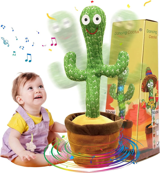 Intelligent Kawaii Cactus Interactive Learning and Musical Toy for Kids to Dance Record and Speak with Fun peluches 	Plush toys