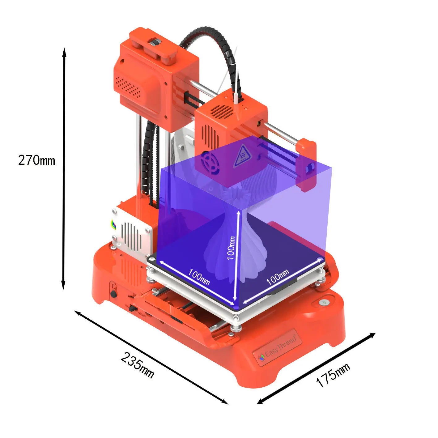 K7 EasyThreed Mini 3D Printer Kit DIY Complete Simple 3d Printing Machine For Kids And Beginner Free Shipping