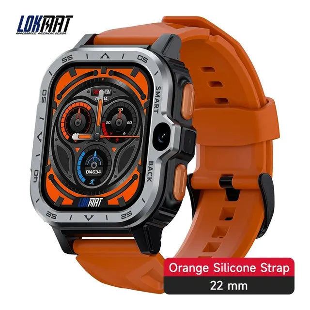 LOKMAT APPLLP 4 MAX Android Smart Watch Phone Fitness Tracker Touch Screen Dual Camera GPS Wifi Call Wacth Heart Rate Monitor