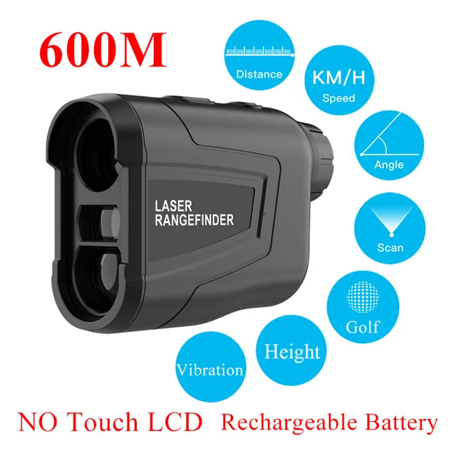 Laser Rangefinder 500M 600M 800M 1000M 1500M Monocular Telescope for Golf Hunting Range Finder Distance Meter Tool Free Ship