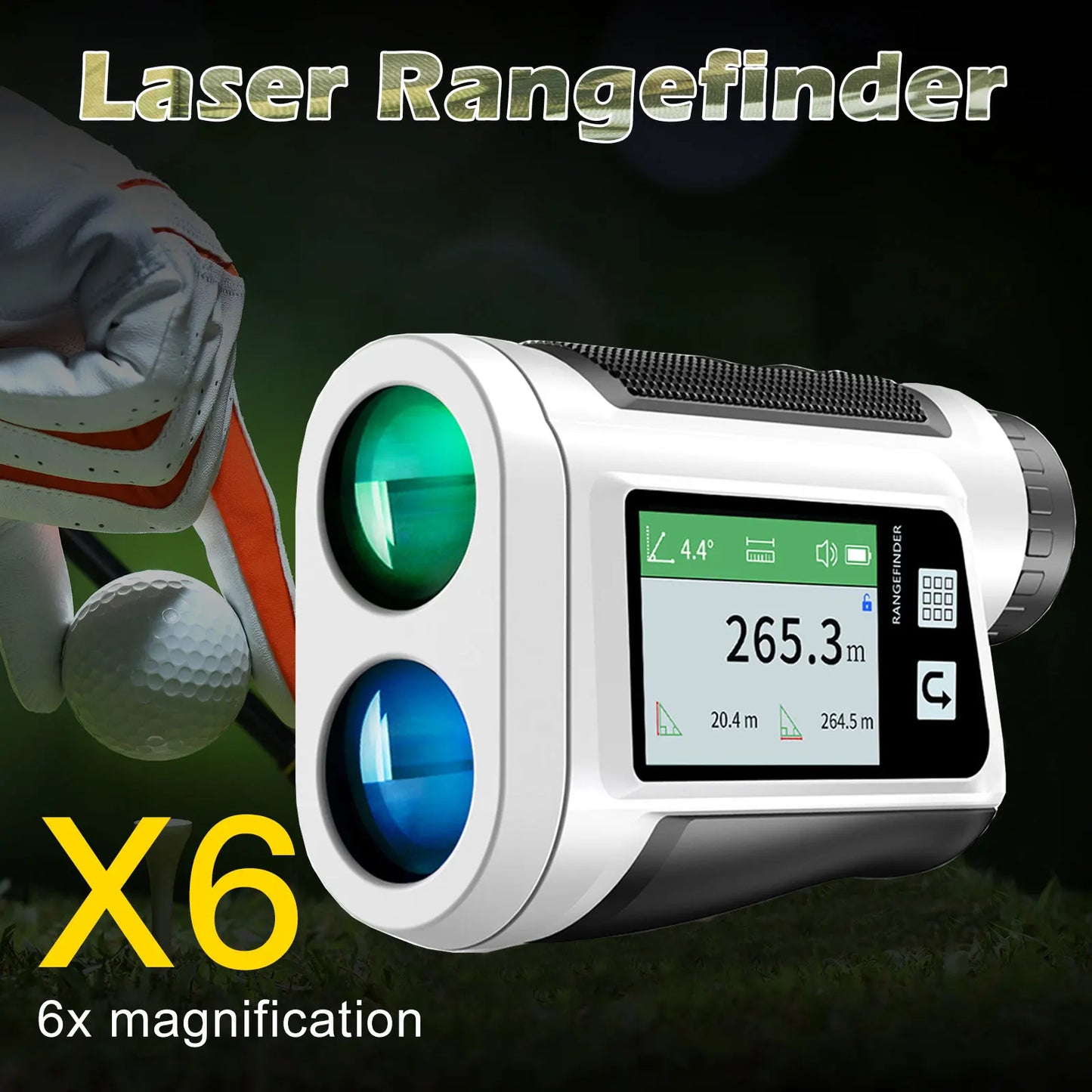 Laser Rangefinder 500M 600M 800M 1000M 1500M Monocular Telescope for Golf Hunting Range Finder Distance Meter Tool Free Ship