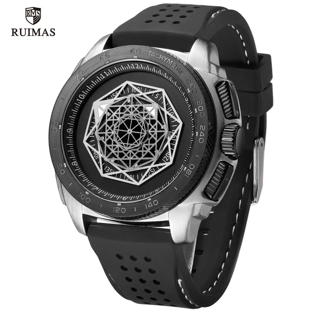 MEGIR & RUIMAS Fashion Man Sport Quartz Watch Luxury Top Brand Silicone Men's Watches Military Waterproof Date Wristwatch Male