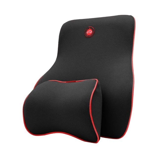 Memory Foam Car Seat Pillow Car Neck Pillow Protective Lumbar Back Support Breathable Car Headrest Cushion For Travel