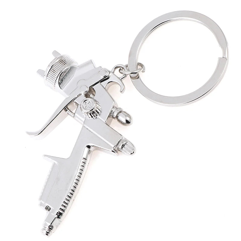 Metal Keyring Water Gun Keychain New Style Water Spray Gun Key Chain Small Pendant Novelty Keychains Handbags Accessories