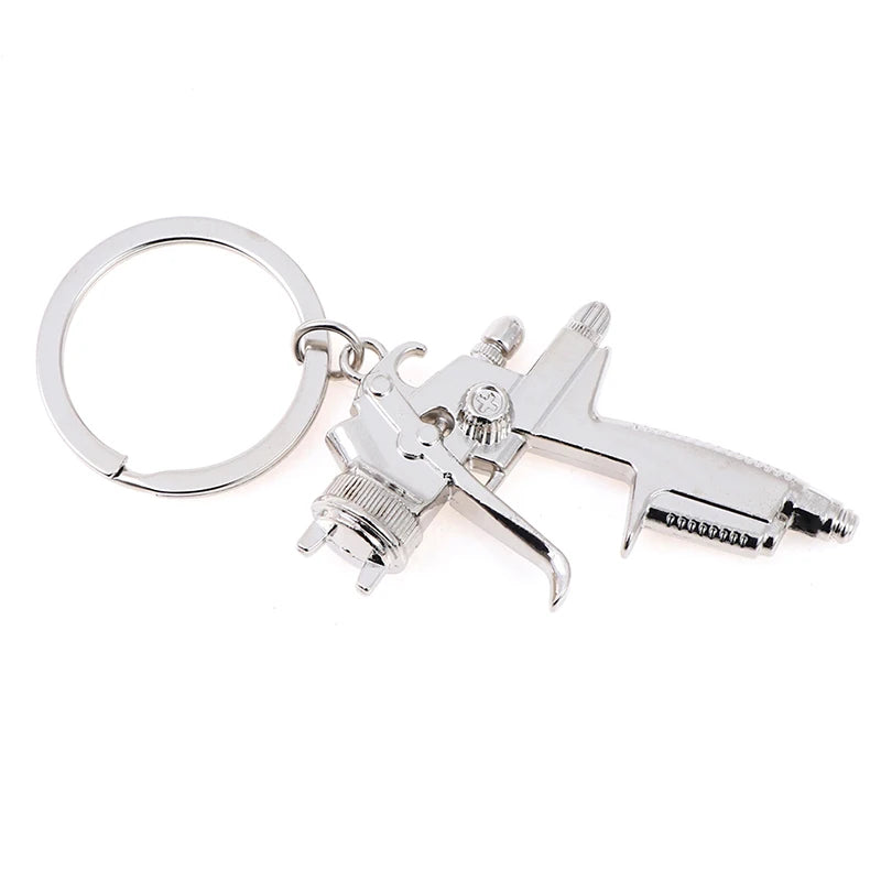 Metal Keyring Water Gun Keychain New Style Water Spray Gun Key Chain Small Pendant Novelty Keychains Handbags Accessories