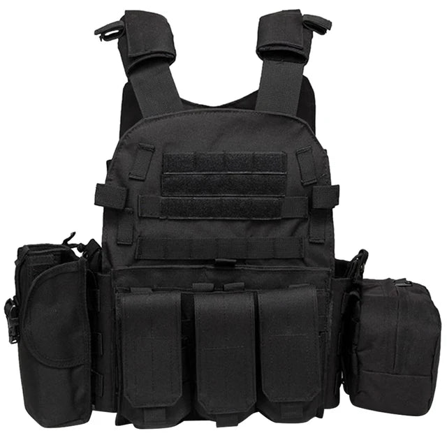 Military Vest Airsoft Tactical Vest Camouflage Plate Carrier Vest Hunting Vest Army Combat 6094 Pouch Paintball Military Vest