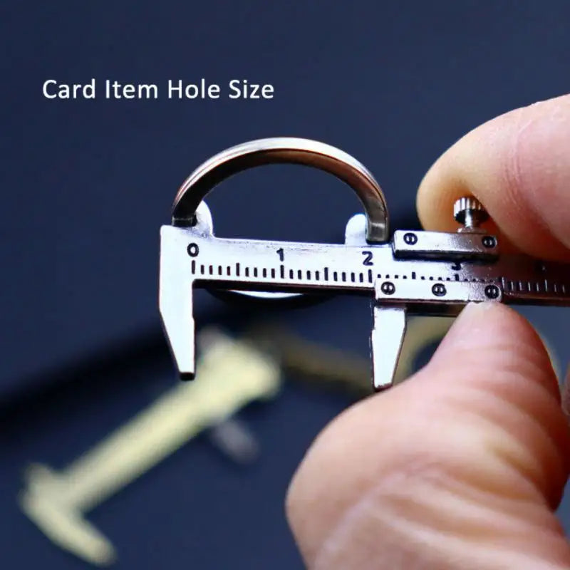 Mini Caliper Tools Key Ring Alloy Vernier Caliper Key Chain Calipers Measuring Gauging Tools Portable Ornaments Rulers 0-40mm