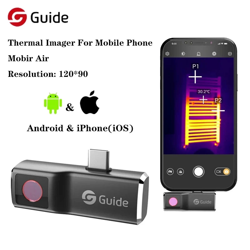 MobIR Air Thermal Camera Used for smartphones 25Hz Infrared  Imaging Temperature Instruments